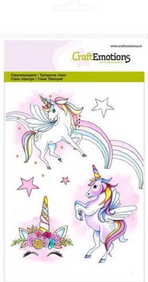 CraftEmotions CraftEmotions stempel A6 | Eenhoorn